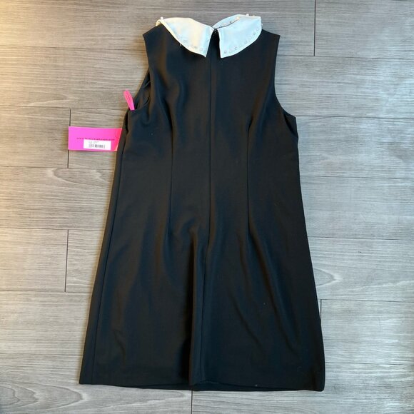 NWT Betsey Johnson Sleeveless Peter Pan Collar Mini Shift Dress Twee Size 10 - Picture 3 of 6